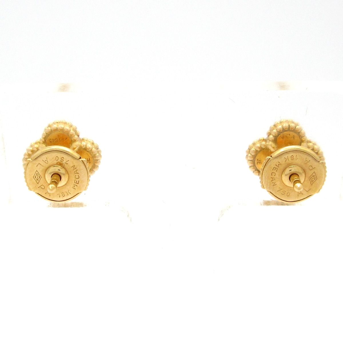 Van Cleef & Arpels Earrings Sweet Alhambra 18k Yellow Gold Mother of Pearl — view 3