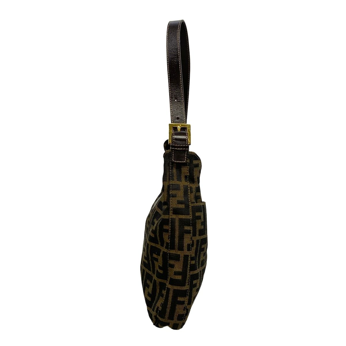 Fendi Shoulder Bag Mamma Dark Brown Zucca Pattern Leather — view 2