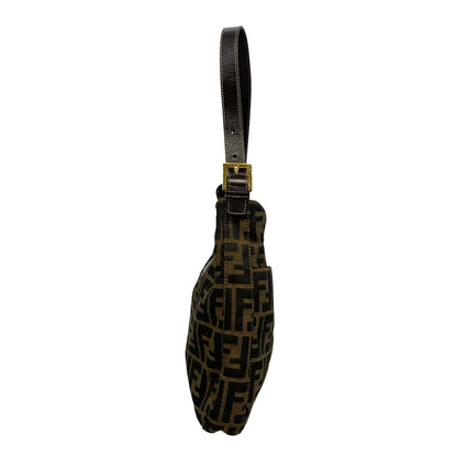 Fendi Shoulder Bag Mamma Dark Brown Zucca Pattern Leather — view 2