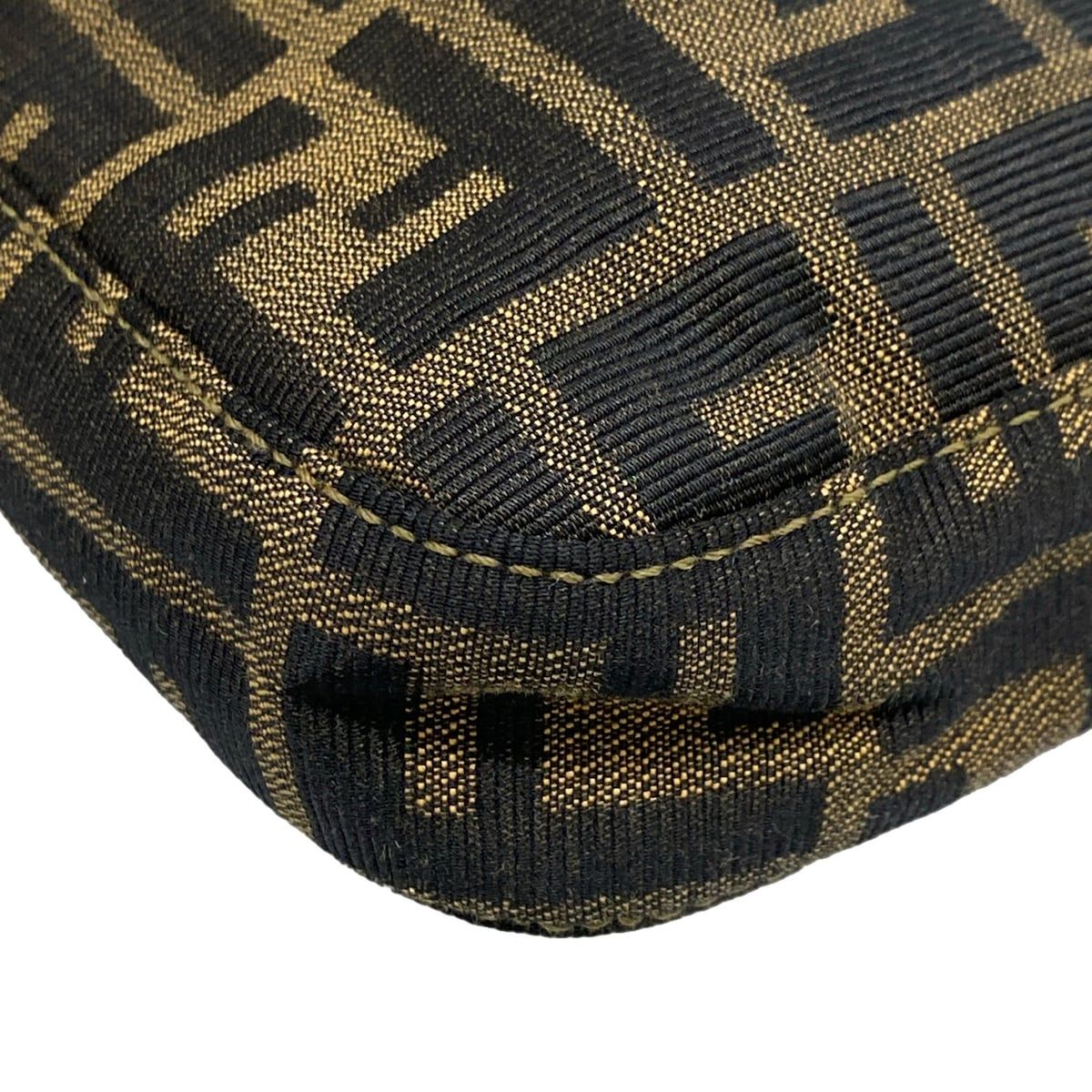 Fendi Shoulder Bag Mamma Dark Brown Zucca Pattern Leather — view 6