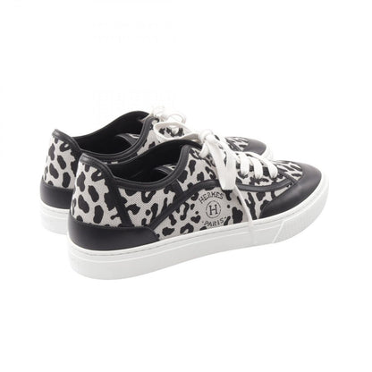 Hermes Sneakers Get Leopard Canvas Leather — view 2