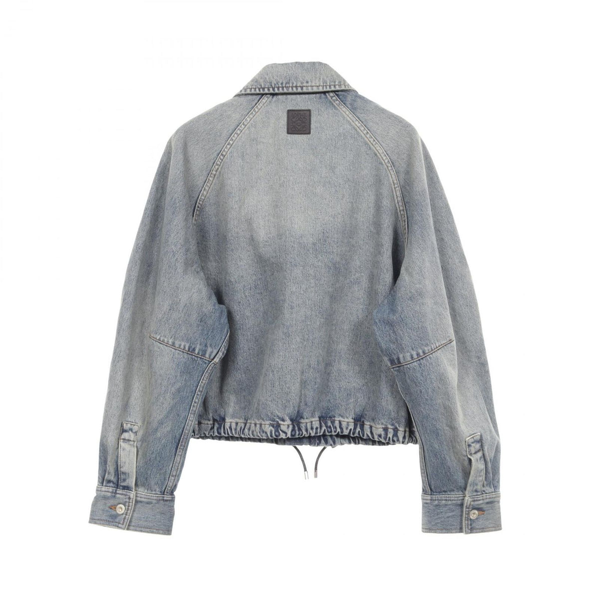 Loewe Denim Jacket Zip Up Distressed Cotton — view 2