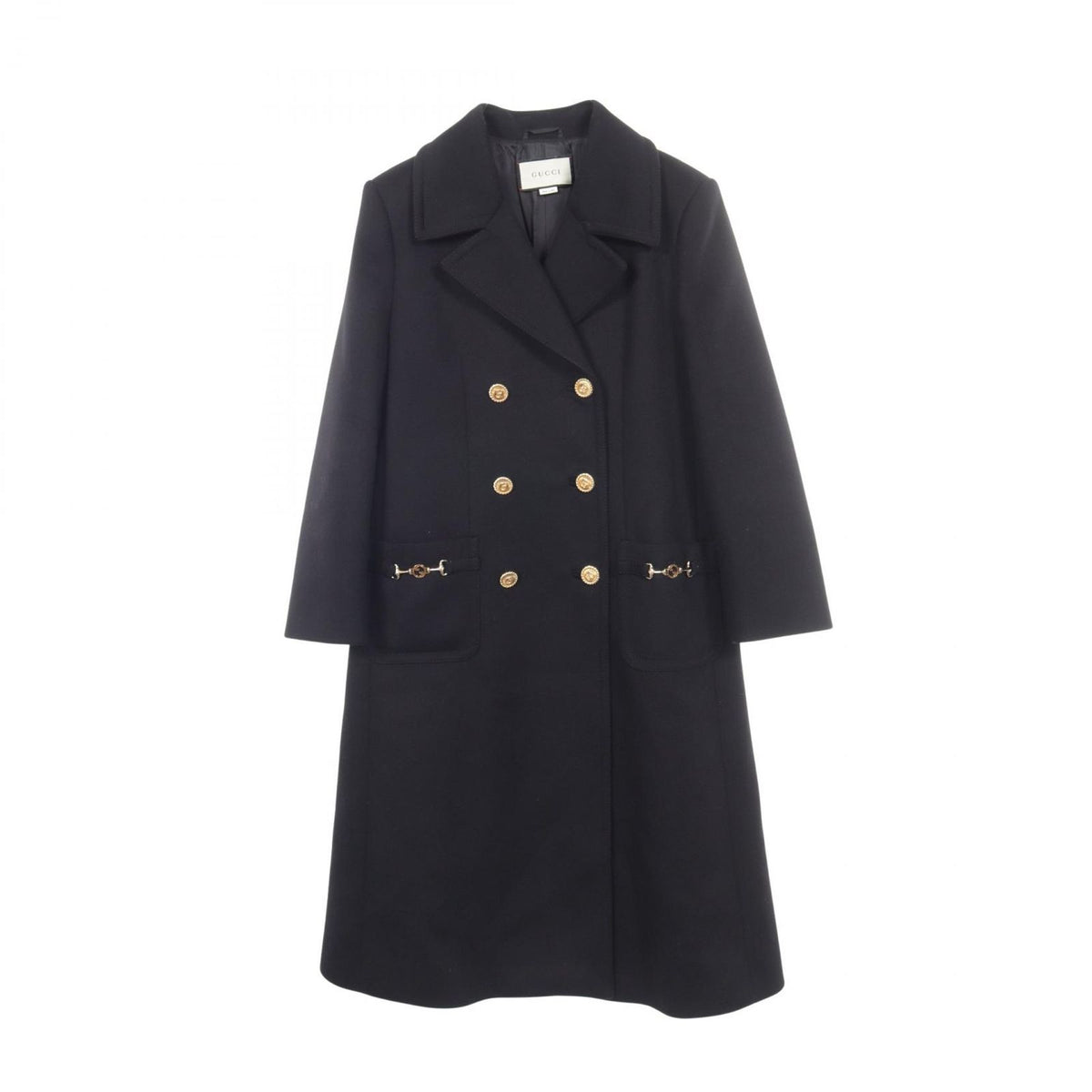 Gucci Interlocking G BK Wool Coat