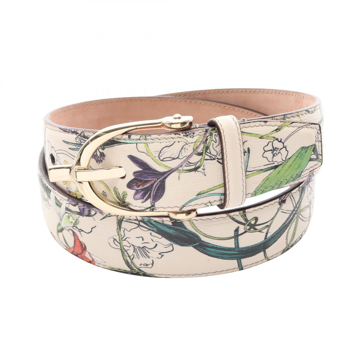 Gucci Belt Flora Leather