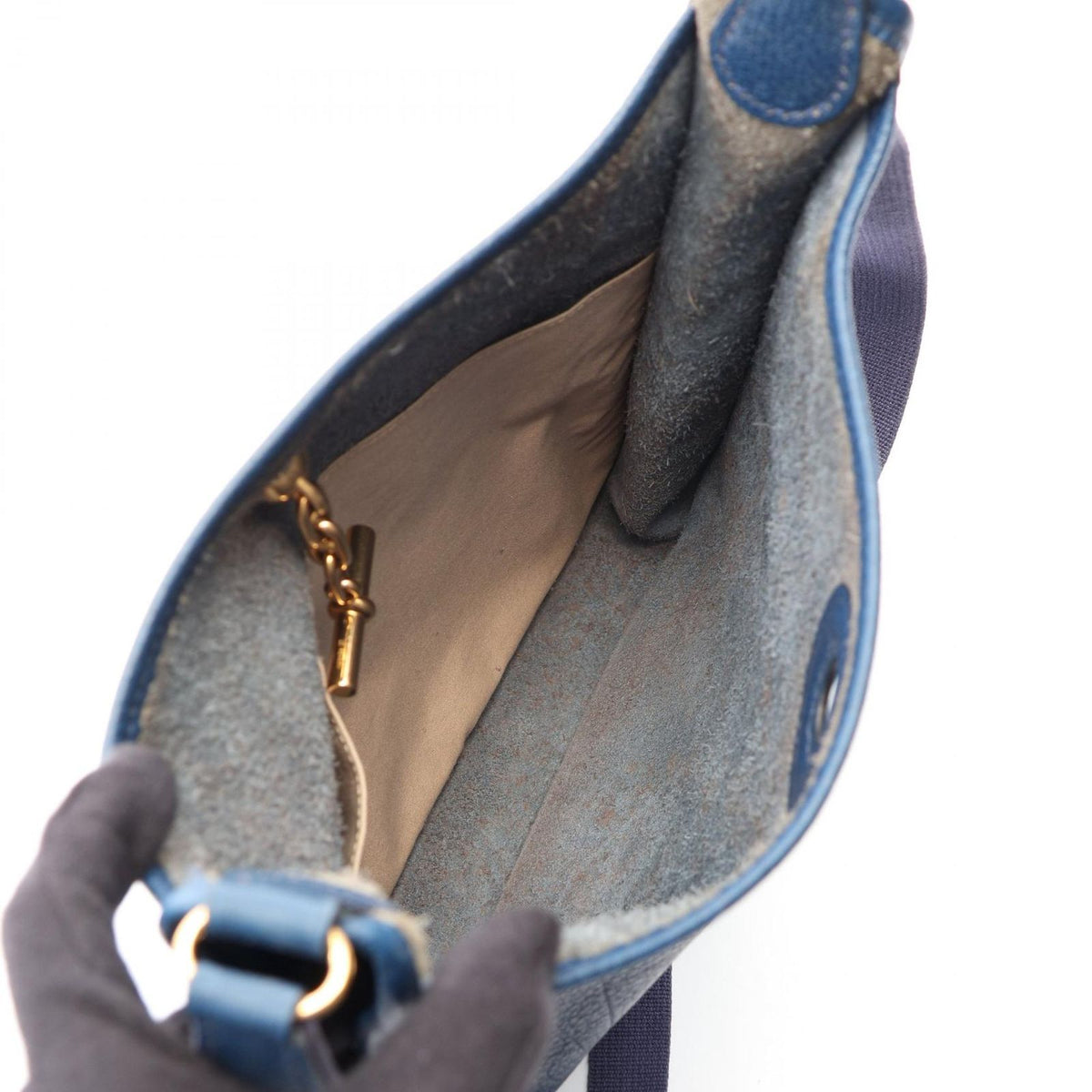 Hermes Shoulder Bag Vespa PM Navy — view 3