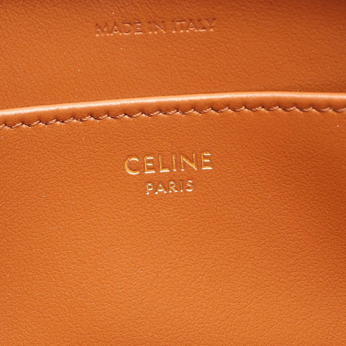 Celine Shoulder Bag Mini Camera Cuir Triomphe Brown Leather — view 4