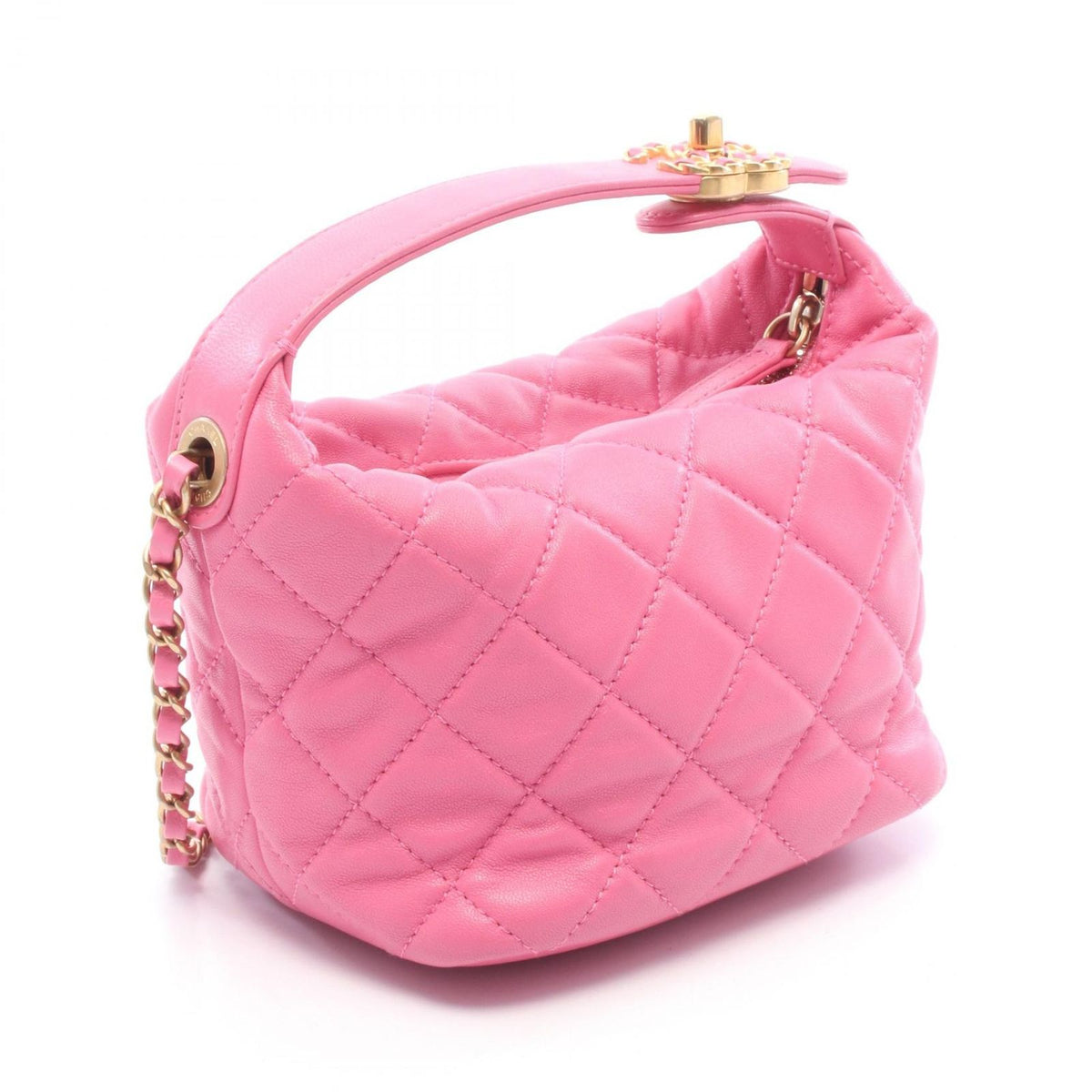 Chanel Shoulder Bag 19 Dixneuf Quilted Small Hobo 2-Way Pink Leather Chanel 19 — view 2