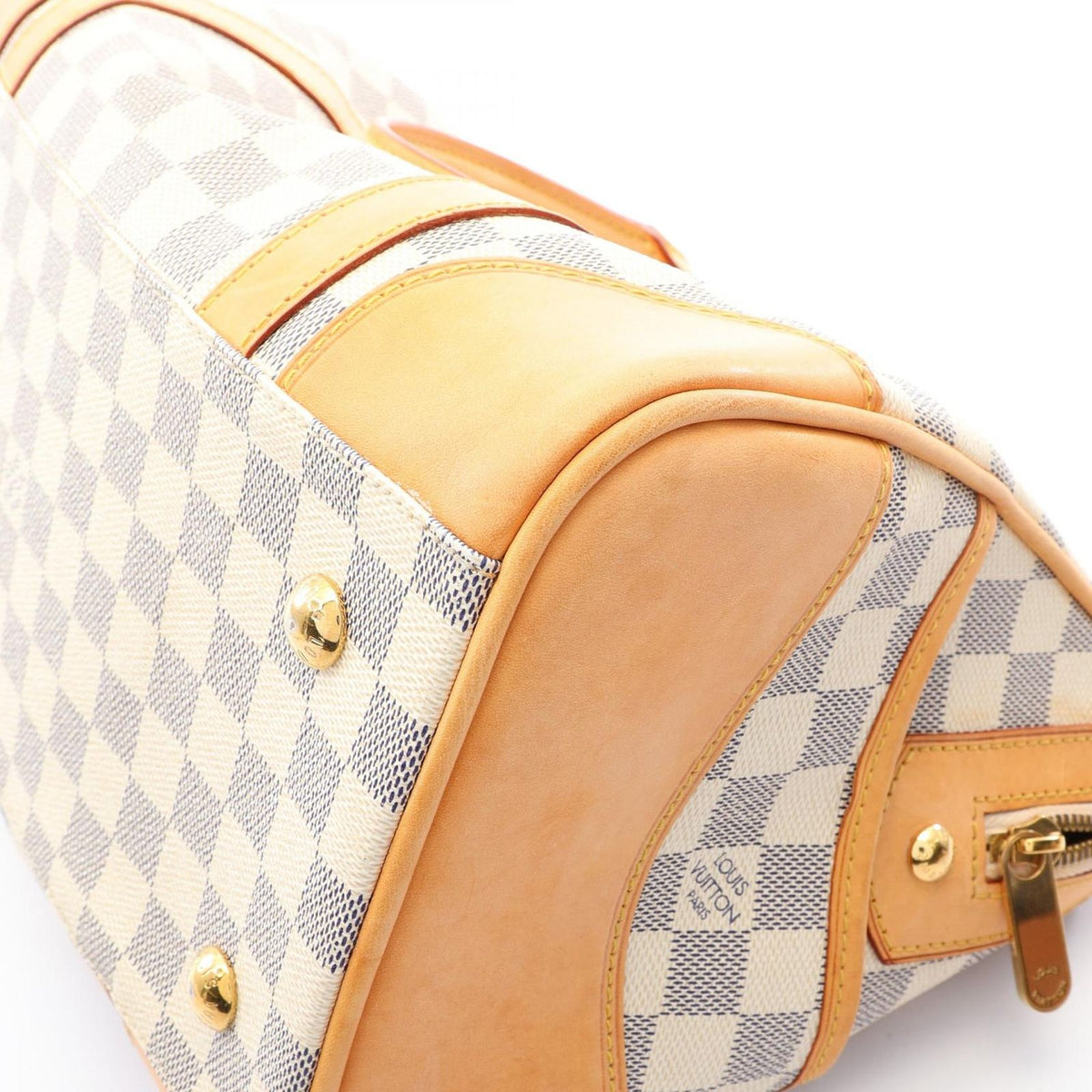 Louis Vuitton Handbag Berkeley Damier Azur Leather — view 7