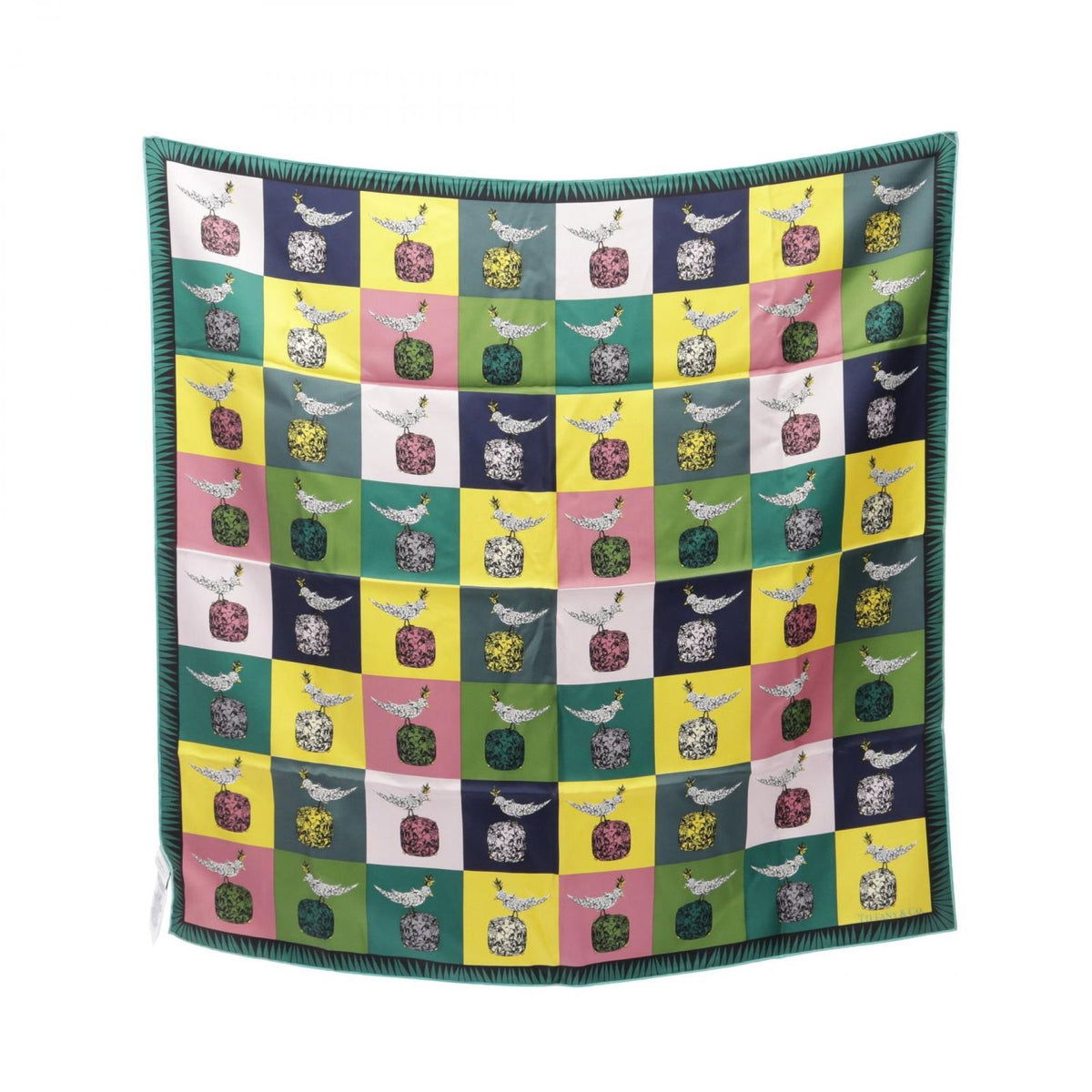 Tiffany & Co Scarf Schlumberger Bird on Rock Silk