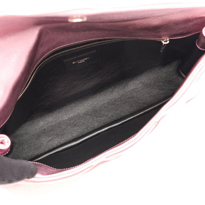 Saint Laurent Paris Clutch YSL Metal Pink Leather — view 3