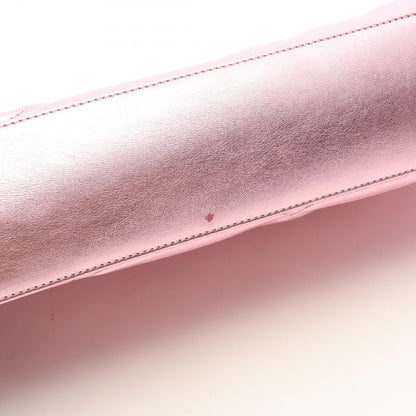 Saint Laurent Paris Clutch YSL Metal Pink Leather — view 8
