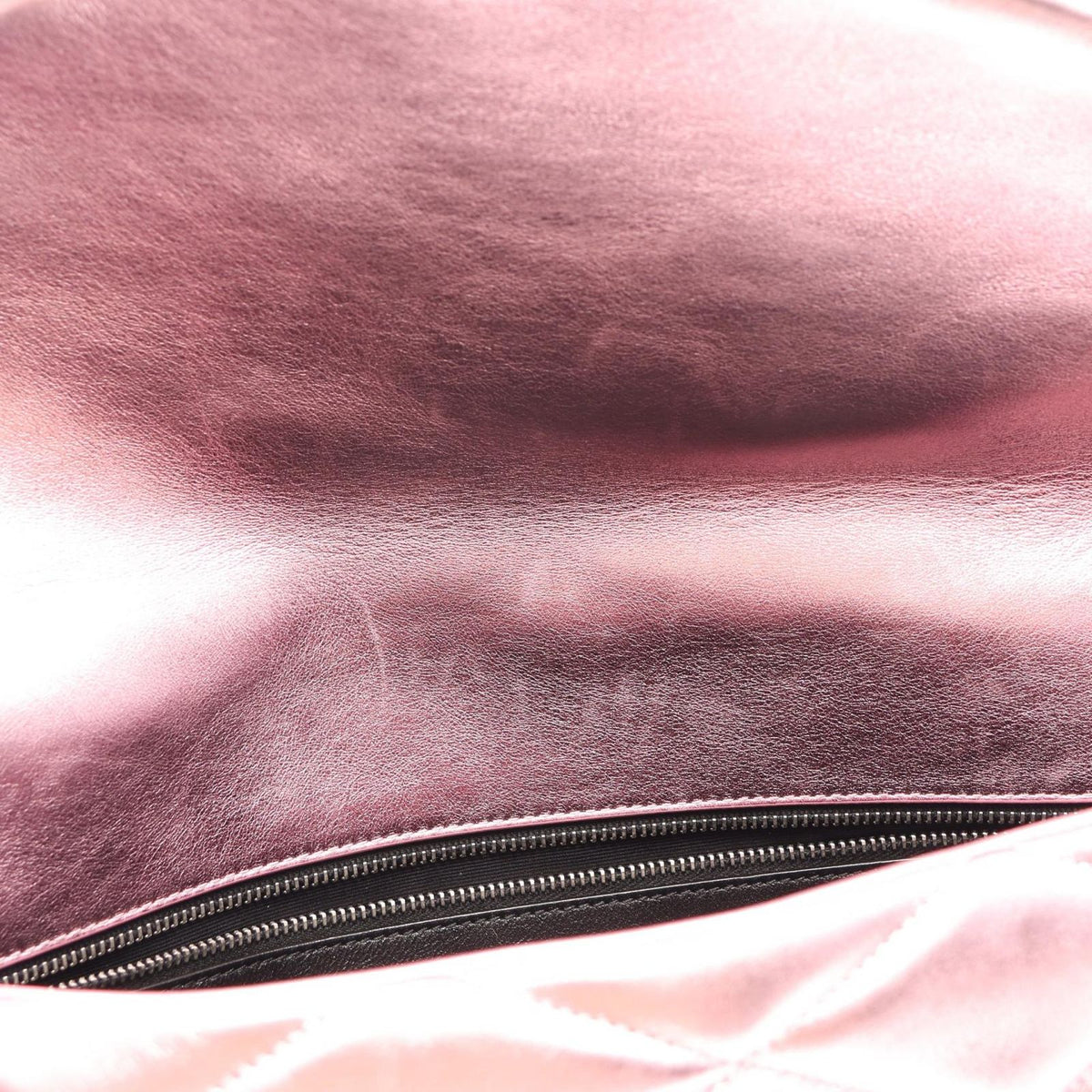 Saint Laurent Paris Clutch YSL Metal Pink Leather — view 5