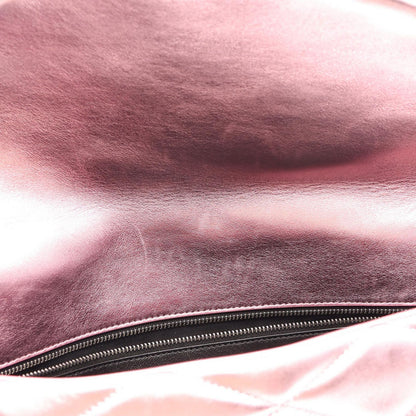Saint Laurent Paris Clutch YSL Metal Pink Leather — view 5