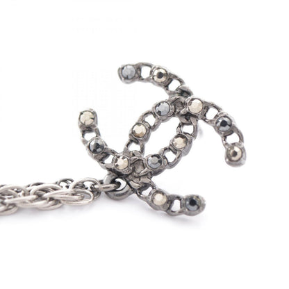 Chanel CC Logo Chain Ear Cuff Earrings — view 4