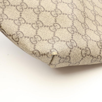 Gucci Tote Bag GG Supreme Beige Brown Leather — view 8