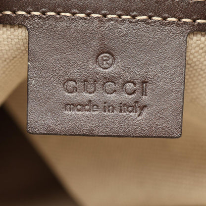 Gucci Tote Bag GG Supreme Beige Brown Leather — view 4