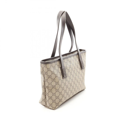 Gucci Tote Bag GG Supreme Beige Brown Leather — view 2