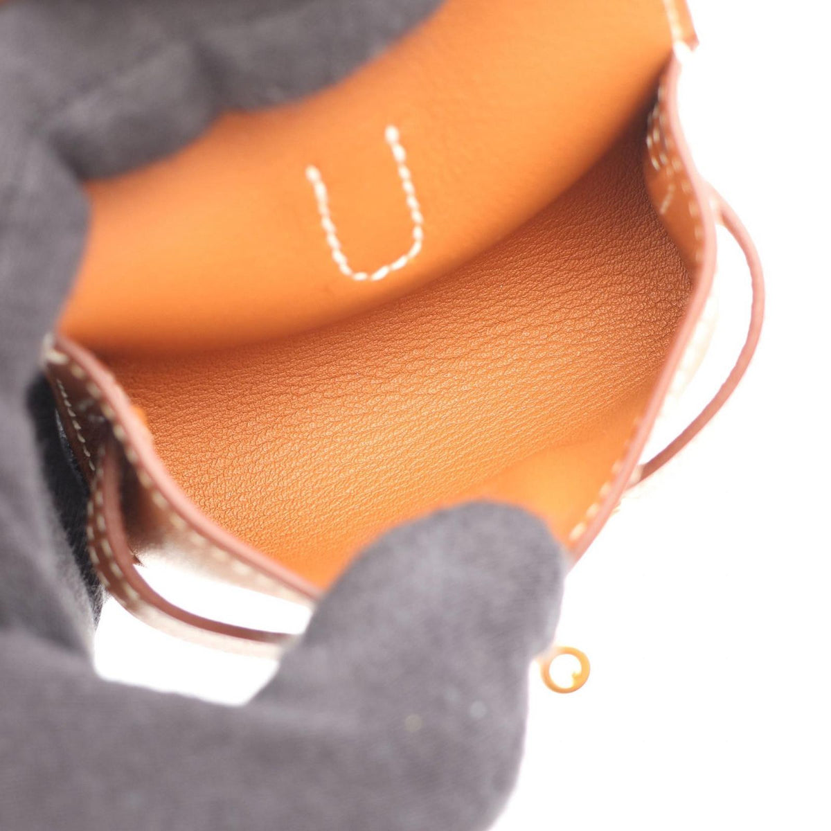 Hermes Charm Kelly Festival Gold Leather — view 5