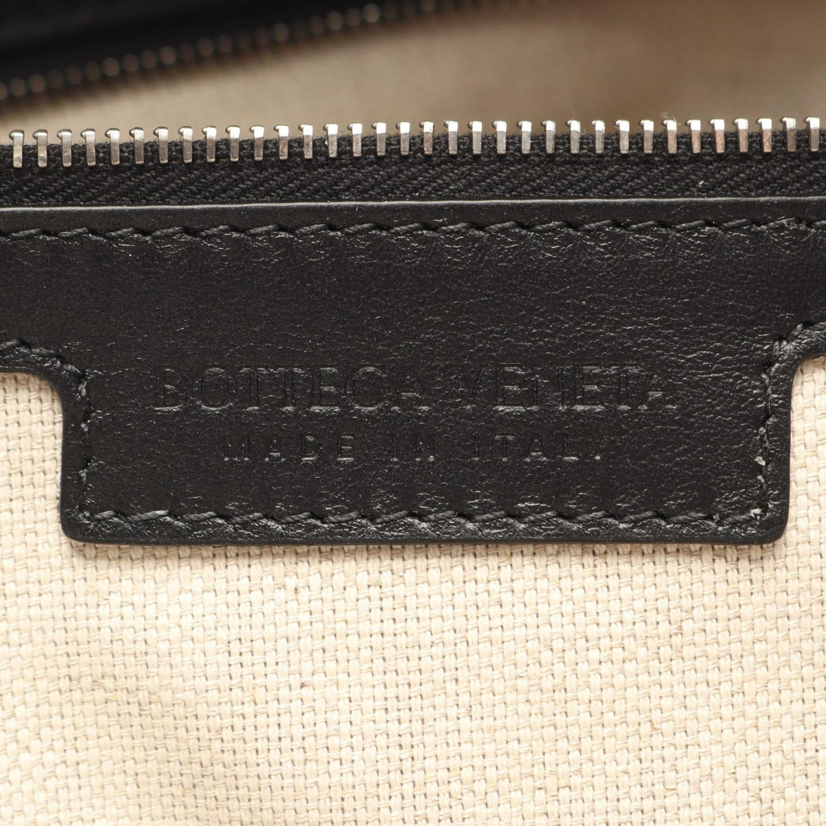 Bottega Veneta Tote Bag Intrecciato 2-Way Black Leather Large Toad — view 4