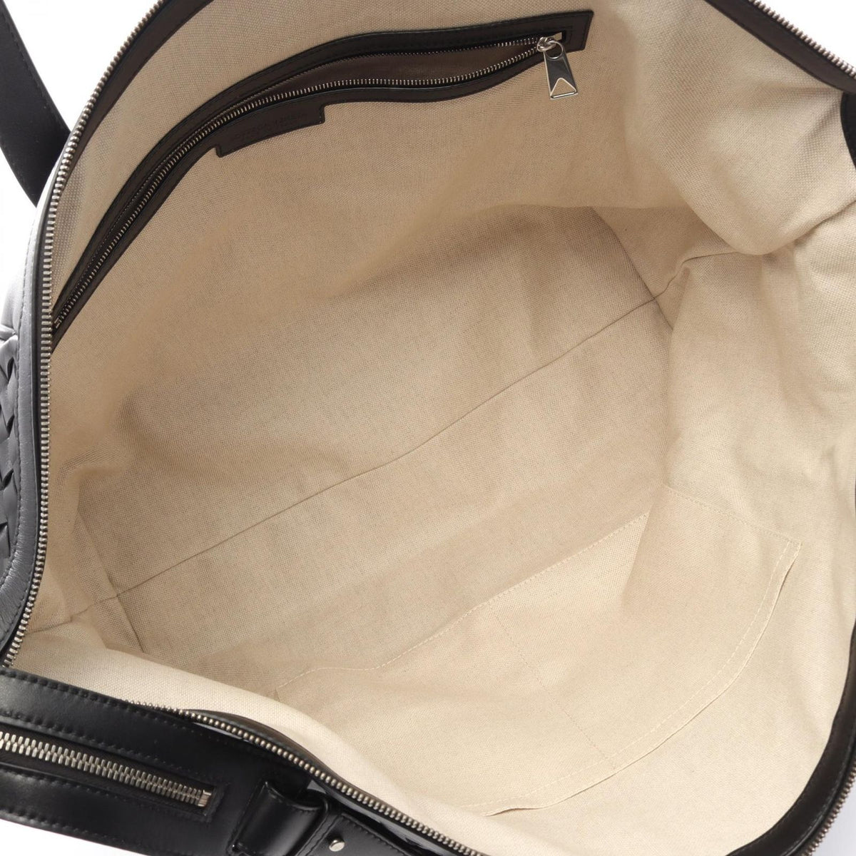 Bottega Veneta Tote Bag Intrecciato 2-Way Black Leather Large Toad — view 3