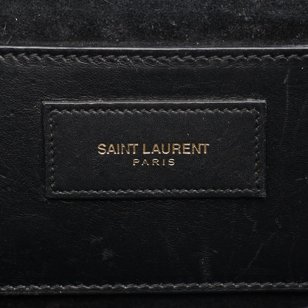 Saint Laurent Paris Shoulder Bag Kate Monogram Black Leather Chain — view 4