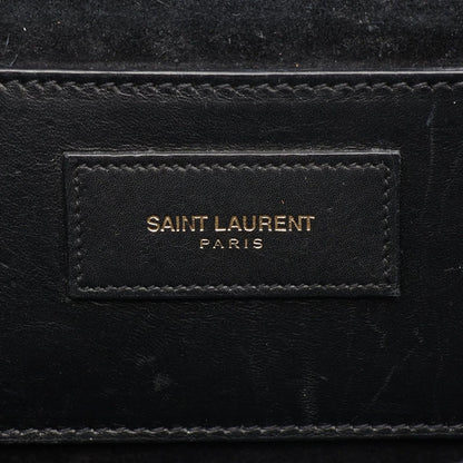 Saint Laurent Paris Shoulder Bag Kate Monogram Black Leather Chain — view 4