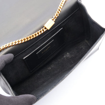 Saint Laurent Paris Shoulder Bag Kate Monogram Black Leather Chain — view 3