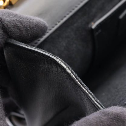 Saint Laurent Paris Shoulder Bag Kate Monogram Black Leather Chain — view 8