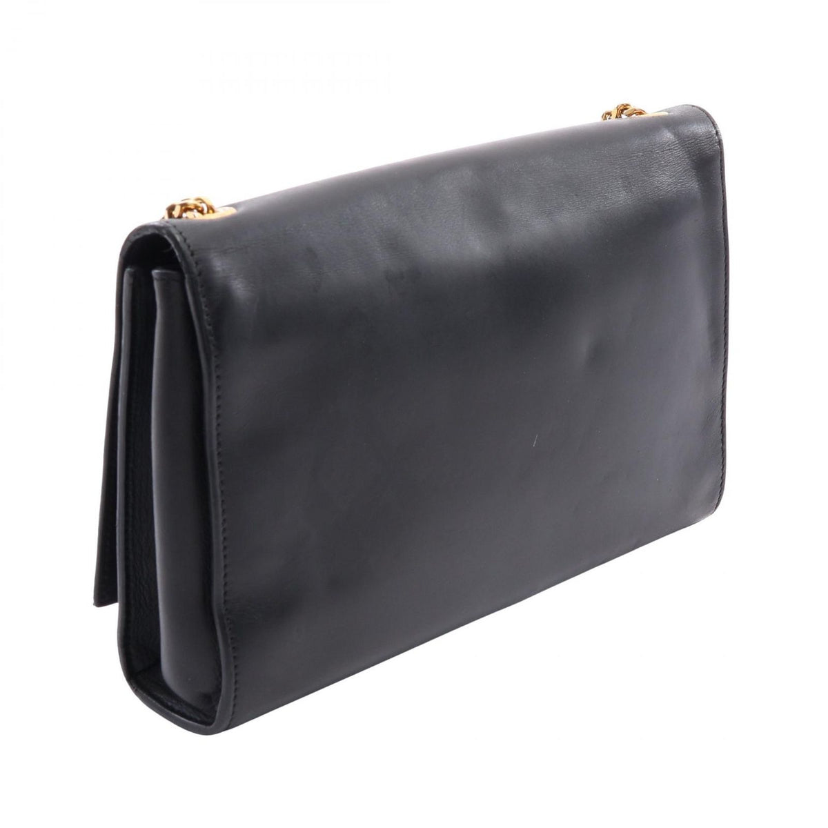 Saint Laurent Paris Shoulder Bag Kate Monogram Black Leather Chain — view 2