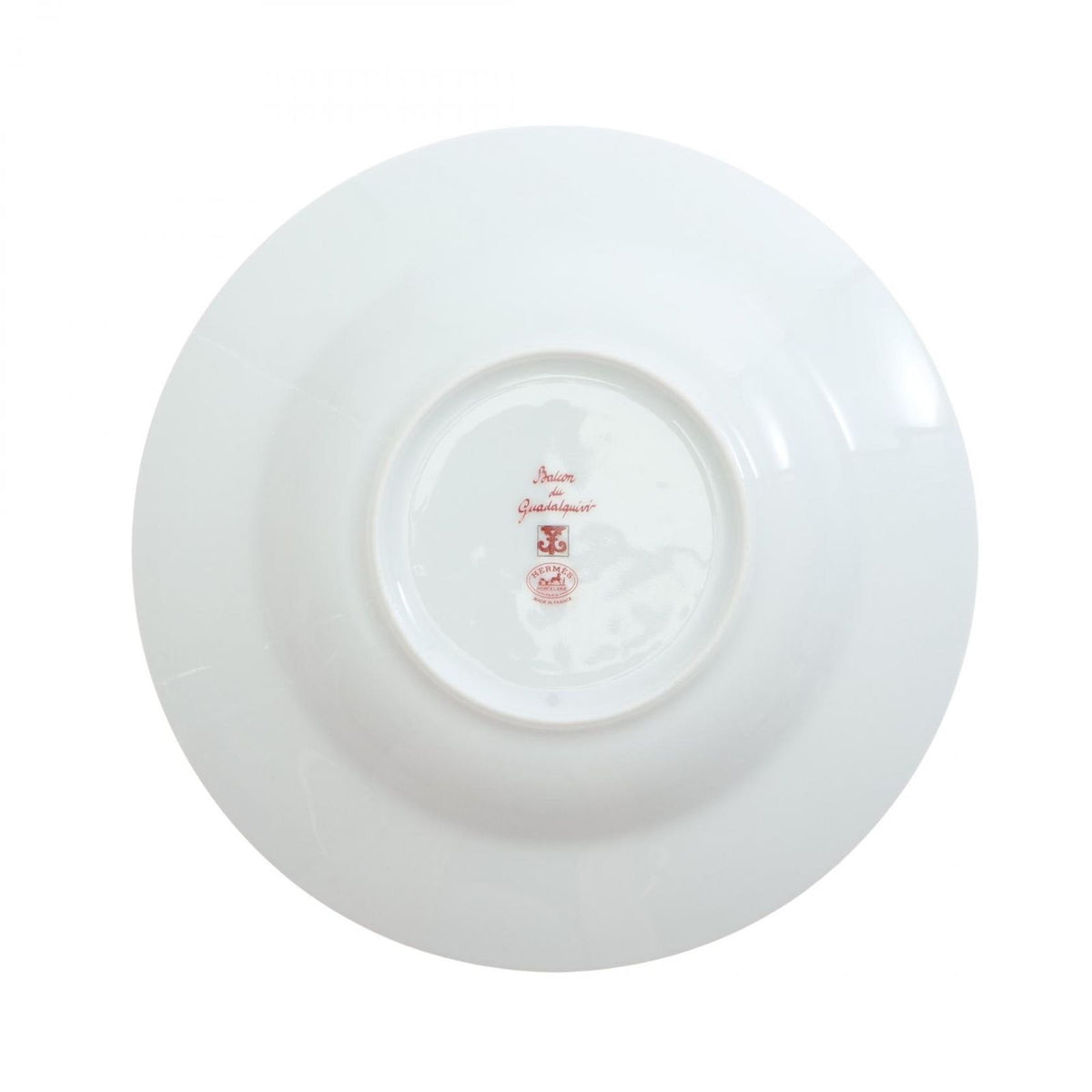 Hermes Tableware Guadalquivir Soup Plate White Red — view 2