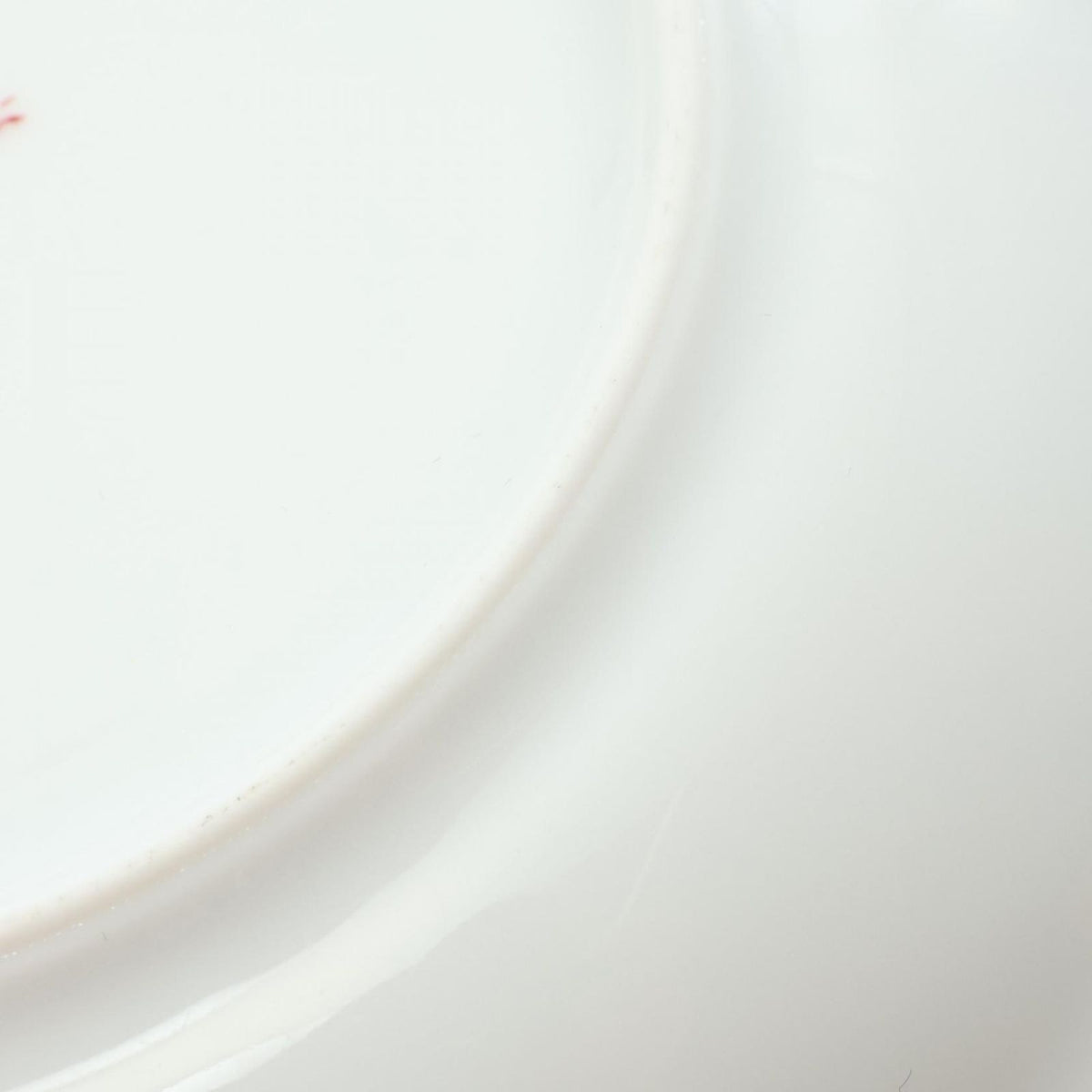 Hermes Tableware Guadalquivir Soup Plate White Red — view 5