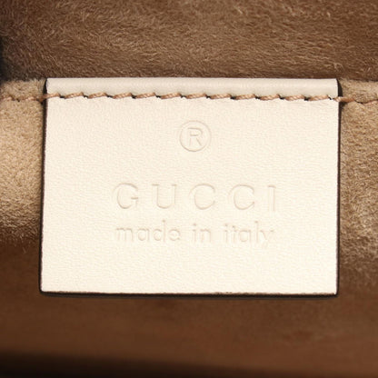 Gucci Sylvie Sherry Line 2-Way White Red Navy Leather Mini Bag — view 4
