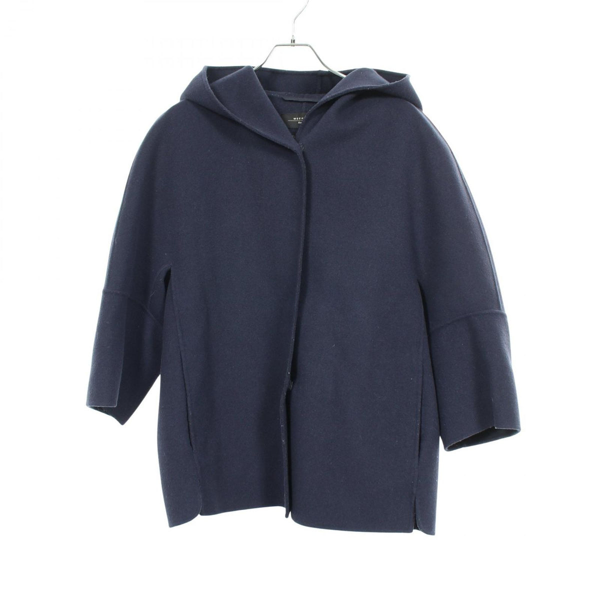 Max Mara Weekend Week End Cucito Mano Hooded Wool Short Coat