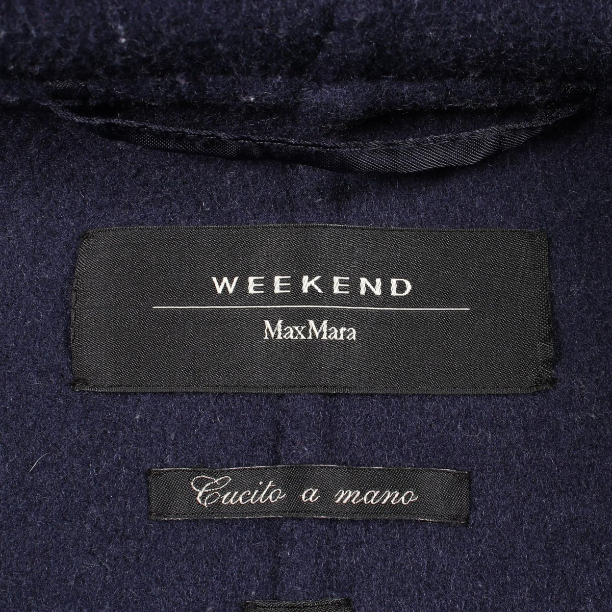 Max Mara Weekend Week End Cucito Mano Hooded Wool Short Coat — view 3