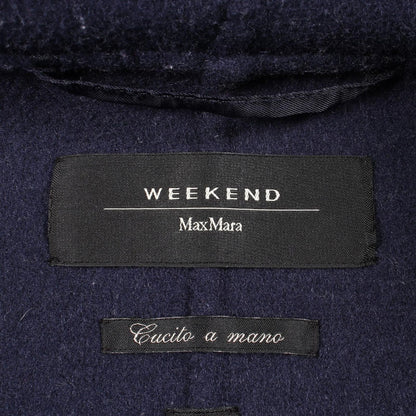 Max Mara Weekend Week End Cucito Mano Hooded Wool Short Coat — view 3