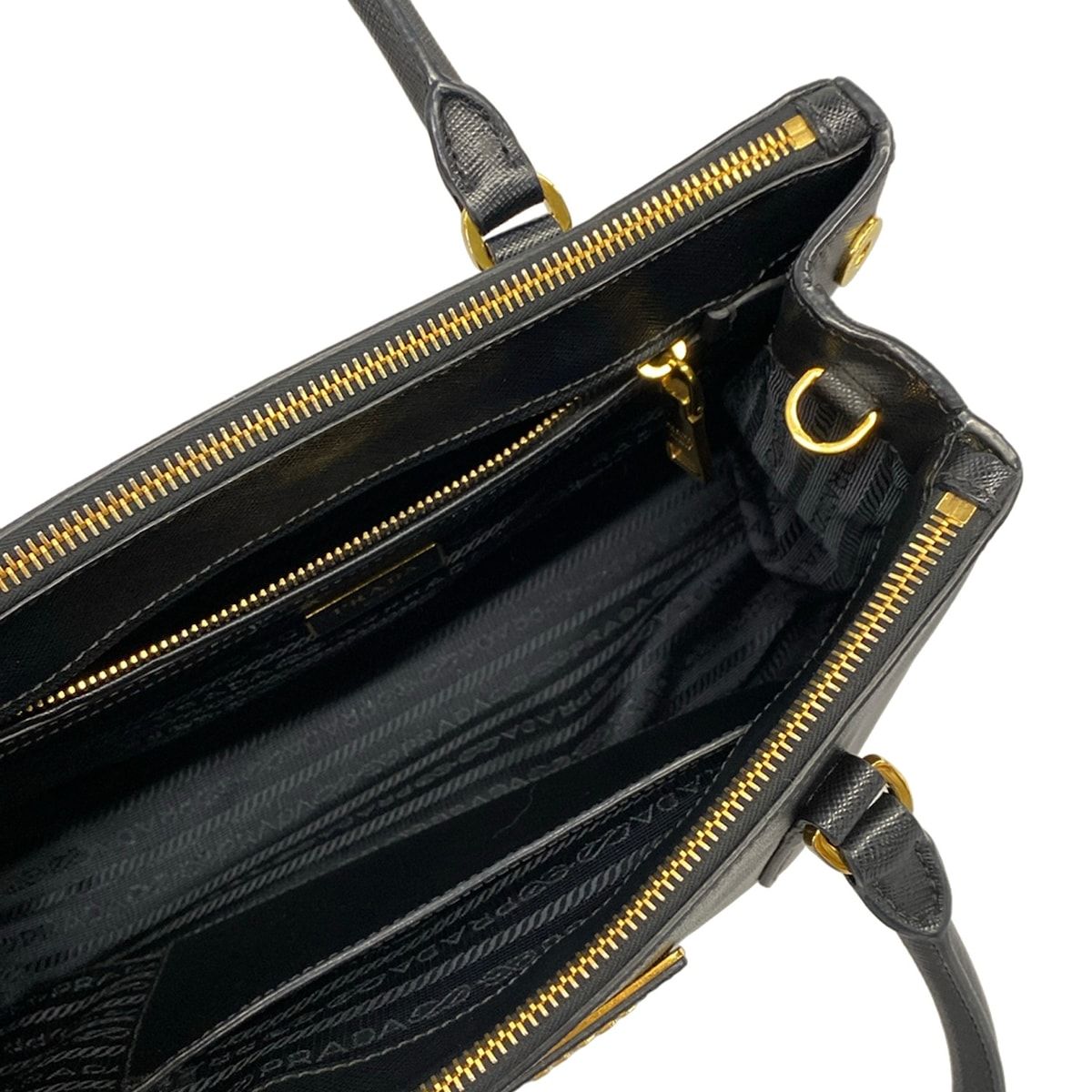 Prada Tote Bag Galilea Black Leather — view 7