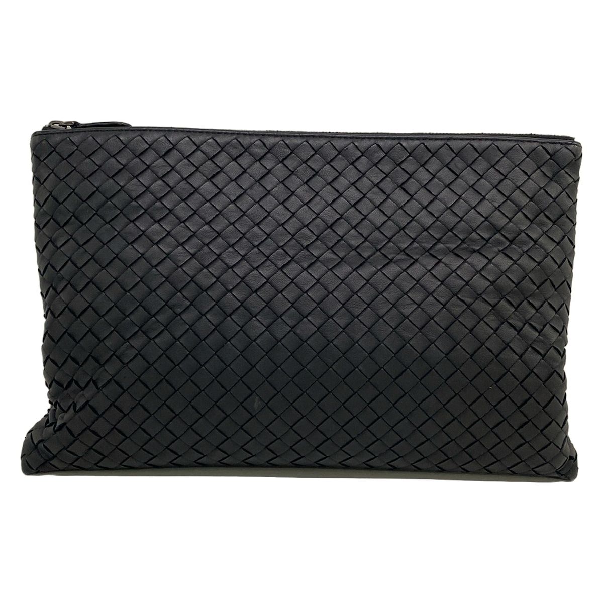 Bottega Veneta Second Bag Intrecciato Black Leather