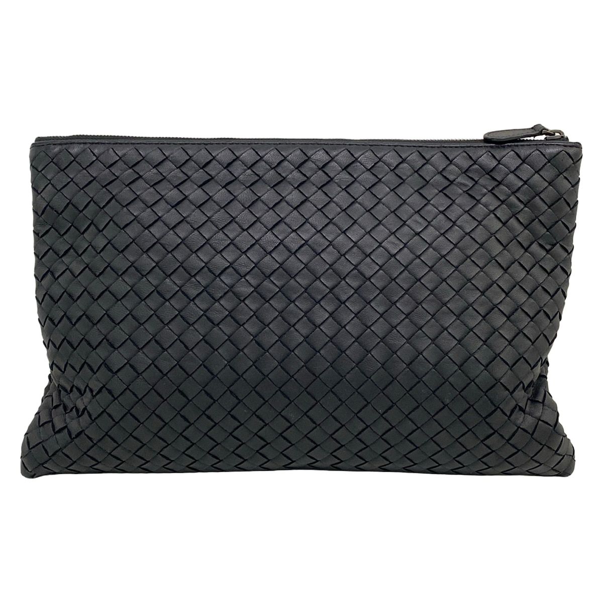 Bottega Veneta Second Bag Intrecciato Black Leather — view 3