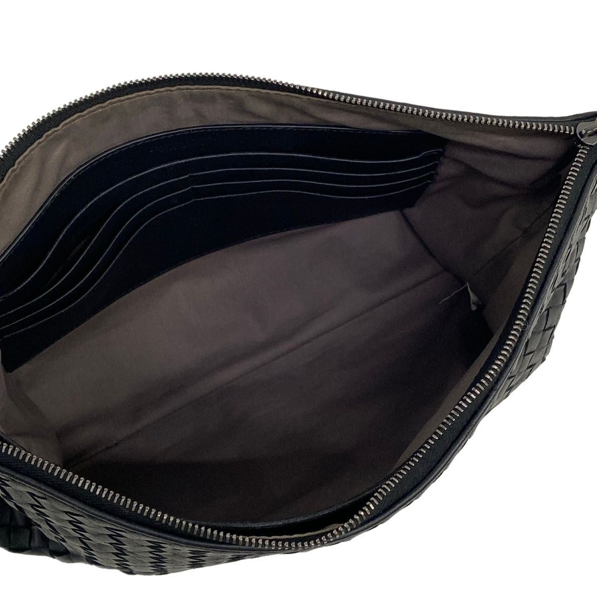 Bottega Veneta Second Bag Intrecciato Black Leather — view 7