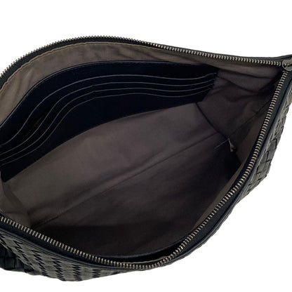Bottega Veneta Second Bag Intrecciato Black Leather — view 7