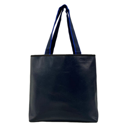 Miu Miu Tote Bag Dark Navy Leather