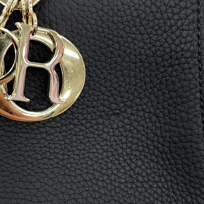 Dior Handbag Lady D-saia Medium 2-Way Black — view 7
