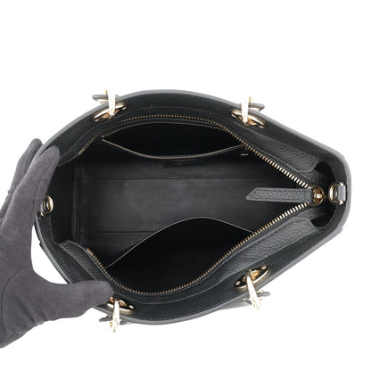 Dior Handbag Lady D-saia Medium 2-Way Black — view 6