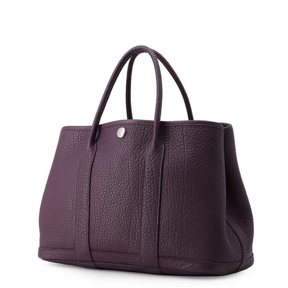 Hermes Tote Bag Garden Party TPM Cassis Silver Country — view 2
