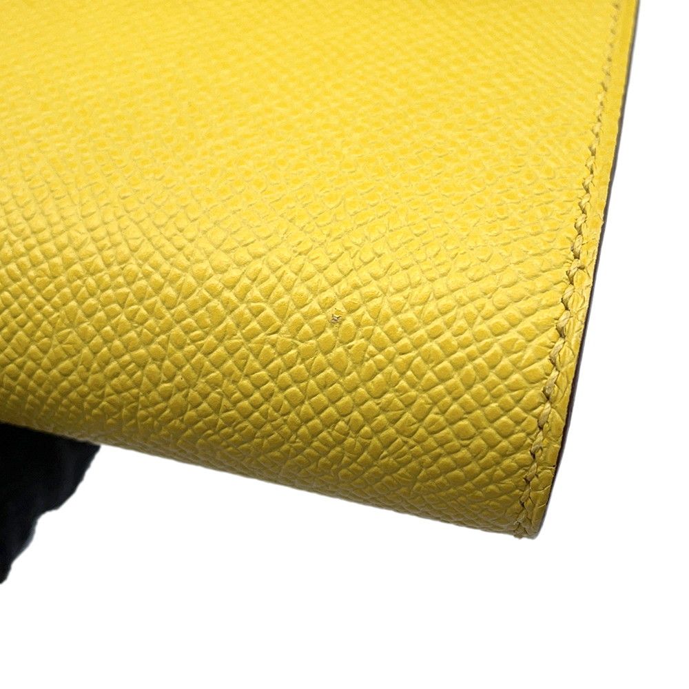 Hermes Wallet Constance to Go Long Jaune Naple Gold Epsom — view 6