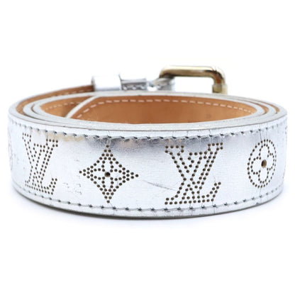 Louis Vuitton Monogram Mahina Belt Silver Perforation — view 2