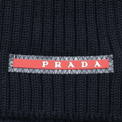 Prada Sport Rubber Wool Scarf Black — view 3