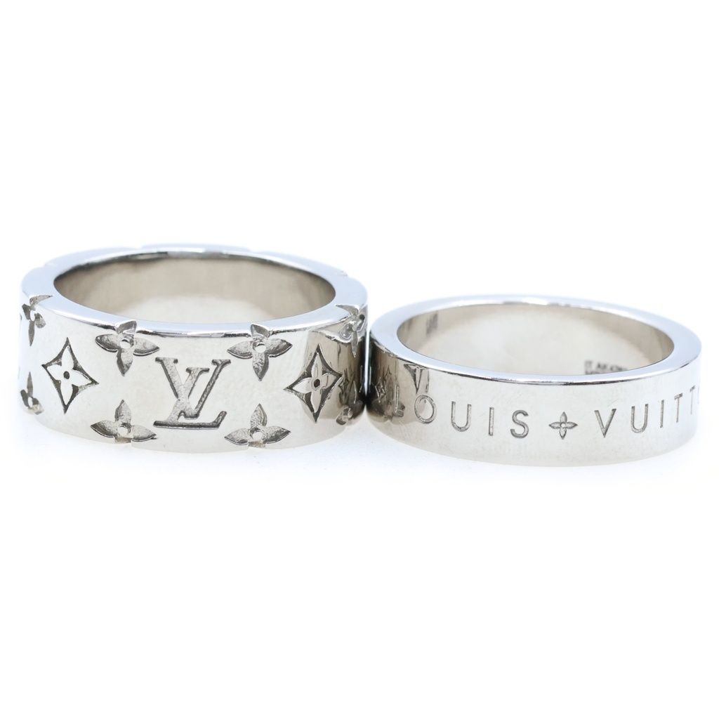 Louis Vuitton LV Mosaic Set Ring Silver