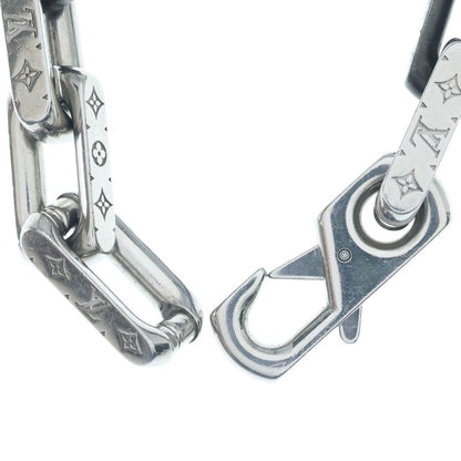 Louis Vuitton Collier Monogram Chain Bracelet Black Silver — view 6