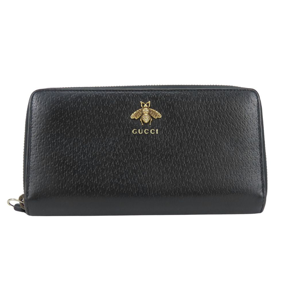Gucci Wallet Leather Black Be Simple